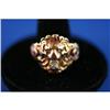 Image 1 : Victorian 14K  Gold Ruby and Diamond Lion Ring #859039