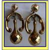 Image 1 : VICTORIAN GOLD EARRINGS 18 & 14K DANGLE MOVE #859258