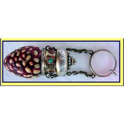 STRAWBERRY SHAPE  PERFUME CHATELAINE JEWEL #859277