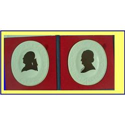 PR MEISSEN SILHOUETTE PORTRAIT PLAQUES GOETHE #859282