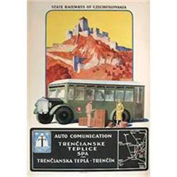 Vintage Czech Train Poster  c1930   ( 1553_G ) #869180