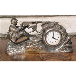 Souvenir machine gun clock #879332