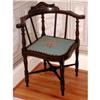 Image 1 : Corner Chair Inlaid Needlepoint English 19th #879349