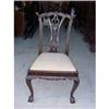 Image 1 : Set of 8 Chippendale Style Dining Chairs #879611