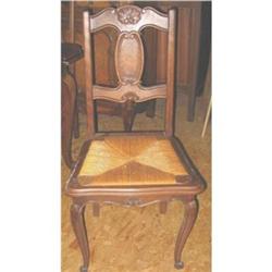Set of 6 cherry and rush chairs #879664