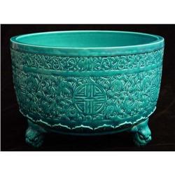 Enameled Faience 14  Longwy Blue Chinoise #879689