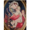 Image 1 : Framed antique needlework representing Mary #879715