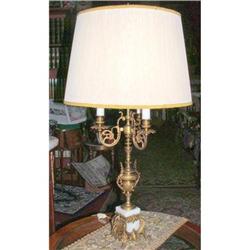 French Empire 3L Bronze desk lamp  #879979