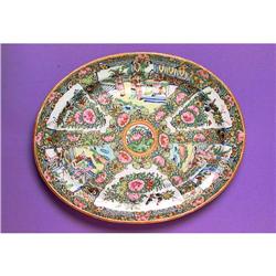 Old Chinese Export Rose Medallion Platter #885212