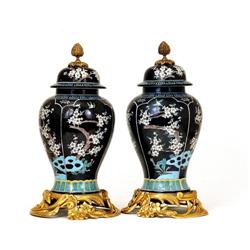 Japanese Kutani Famille Verte French Gilt Vase #885227