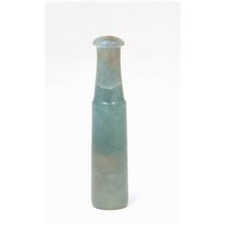 19C Chinese Green Jade Jadeite Pipe Mouth Piece #885228