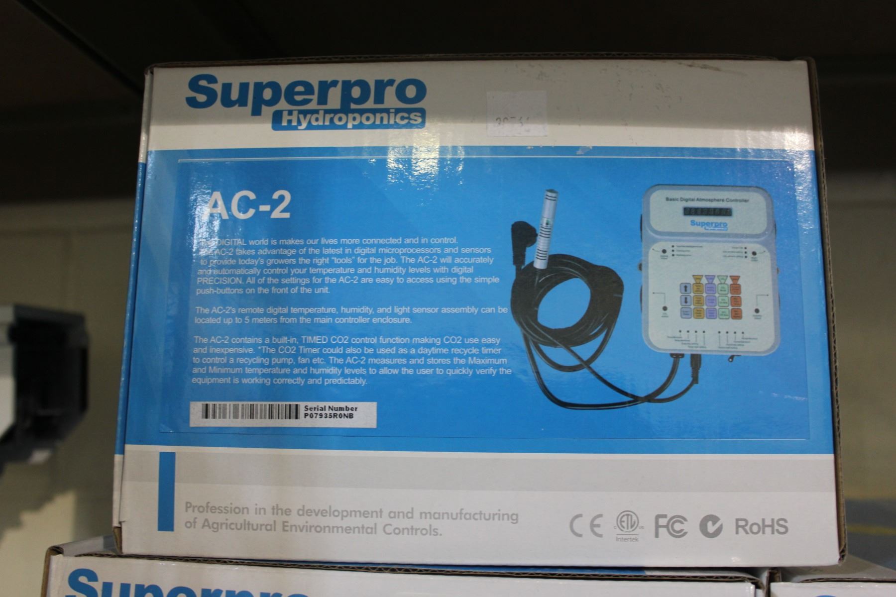 Atmosphere Controller SUPERPRO HYDROPONICS AC-2 DIGITAL ATMOSPHERE CONTROLLER