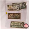 Image 1 : Canada $1 Bills (4 Varieties/Dates) 1937; 1954; 1967; 1973