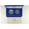 Image 2 : 1986-S US STATUE OF LIBERTY 2 COIN SET, DOLLAR IS