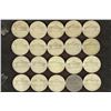 Image 2 : 20 ASSORTED 35% SILVER JEFFERSON WAR NICKELS