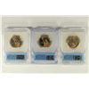 Image 2 : 2007-P/D/S JEFFERSON DOLLAR SET ICG MS67'S