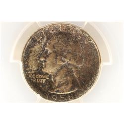 1958 WASHINGTON SILVER QUARTER PCGS MS64 TONED