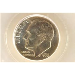 1956 SILVER ROOSEVELT DIME PCGS MS66