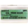 Image 3 : 2004-S IOWA WASHINGTON SILVER QUARTER ICG PR69