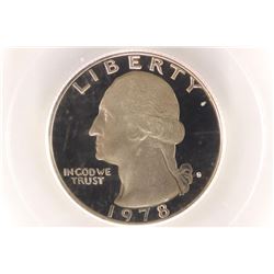 1978-S WASHINGTON QUARTER PCGS PR69 DCAM