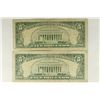 Image 2 : 2-1963 $5 US NOTES RED SEALS