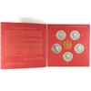 Image 1 : 1999 GERMAN 5 COIN PROOF 10 MARK SET. 50 YEARS