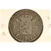 Image 2 : 1887 BELGIUM SILVER FRANC .1343 OZ. ASW