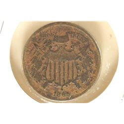 1865 US TWO CENT PIECE