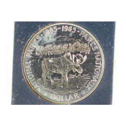 1985 CANADA NATIONAL PARKS PROOF SILVER DOLLAR