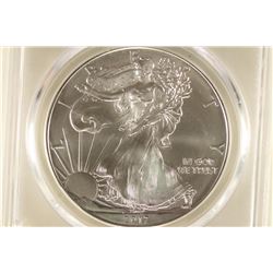 2017 AMERICAN SILVER EAGLE PCGS MS70 FIRST STRIKE