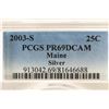 Image 3 : 2003-S MAINE WASHINGTON SILVER QUARTER PCGS PR69
