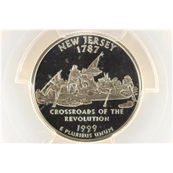 1999-S NEW JERSEY WASHINGTON SILVER QUARTER PCGS