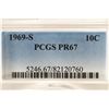 Image 3 : 1969-S ROOSEVELT DIME PCGS PR67