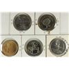 Image 2 : 5 ASSORTED CANADA TRADE DOLLARS 1987 AIRDRIE,