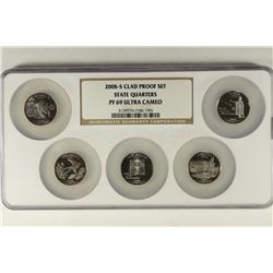 2008-S STATE QUARTERS PROOF SET NGC PF69