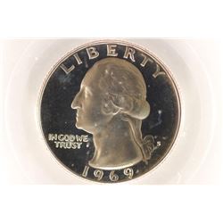 1969-S WASHINGTON QUARTER PCGS PR69