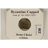 Image 3 : A.D. 1045-1353 BYZANTINE CUPPED COIN JESUS CHRIST