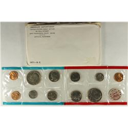 1971 US MINT SET (UNC) P/D (WITH ENVELOPE)