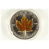 Image 1 : 1990 CANADA SILVER $5 COLORIZED MAPLE LEAF