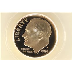 1984-S ROOSEVELT DIME PCGS PR70 DCAM