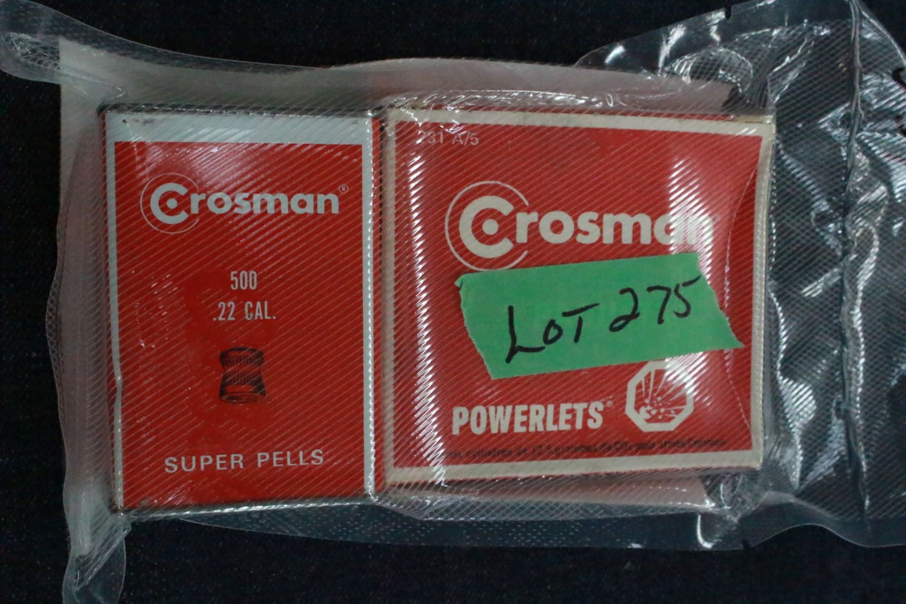 Super Pellets Tin of 22 cal. Super Pellets and Box of 5 Powerlets