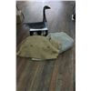 Image 1 : Two Burlap Bags with Homemade Metal Goose Decoys