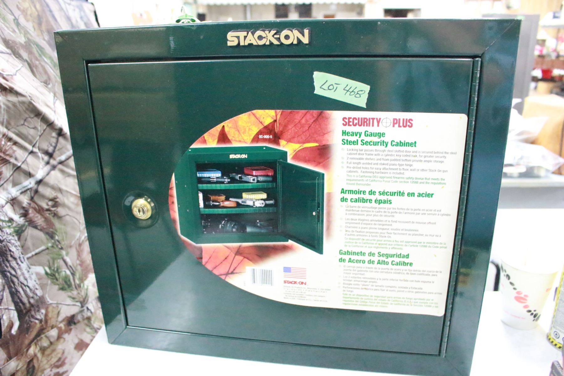 "Stack On" Ammunition Cabinet (with key)