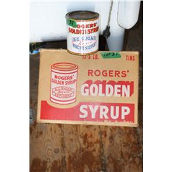 Rogers Golden Syrup Cardboard Box with Rogers Tin