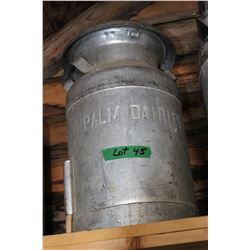 Palm Dairies Restaurant Milk Can