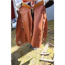 Brown Leather Chaps