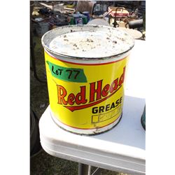 Red Head Grease Pail
