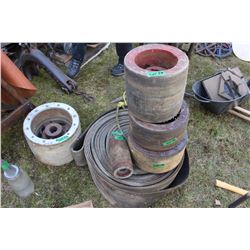 Thrashing Machine Belt Pulleys and a Continuous  Belt