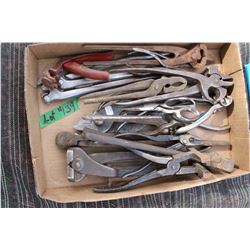 Flat with Pliers, Scissors, Nippers and Saw Sets (18 total)