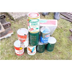 Flat with Quart Oil Cans (8)